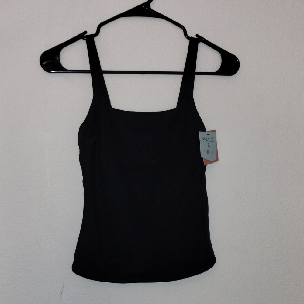 Shade & Shore Elegant Black Tank Top